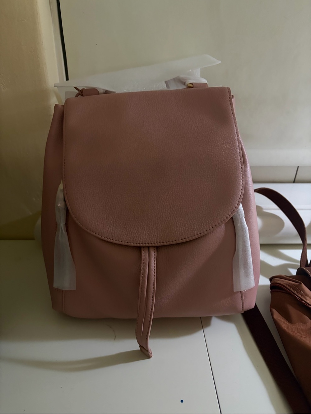 Levenger Carrie drawstring backpack